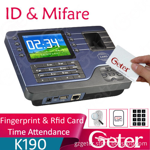 Spanish Finger print Time Attendance/fingerprint reader time attendance A-C091